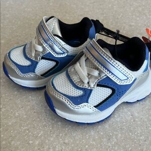 Wonder Nation Blue and Silver Kids/Baby Sneakers